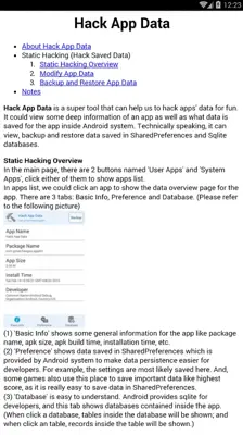 Hack App Data android App screenshot 3